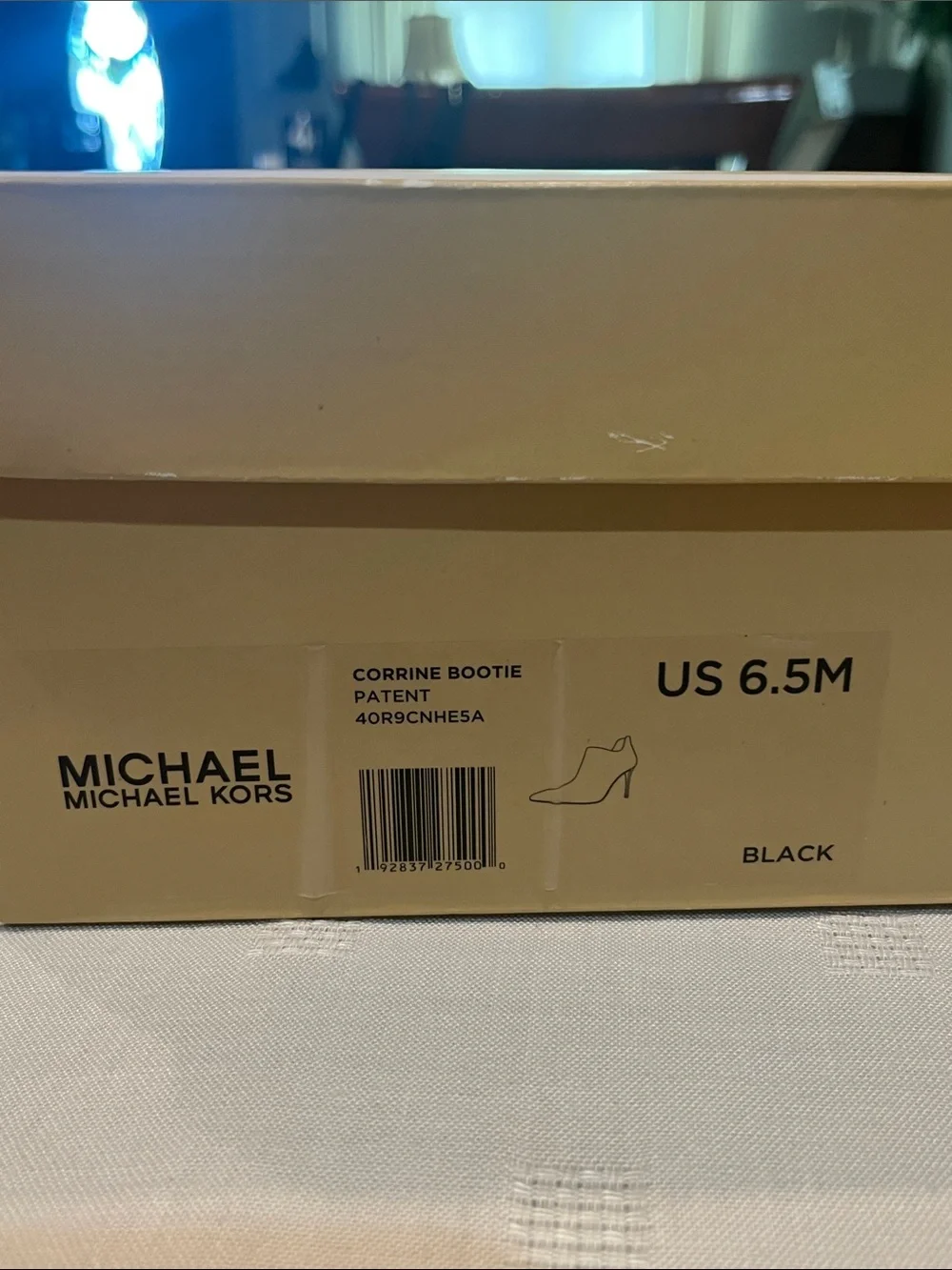 Michael Kors Corrine Patent Bootie - Black size 6.5 women’s